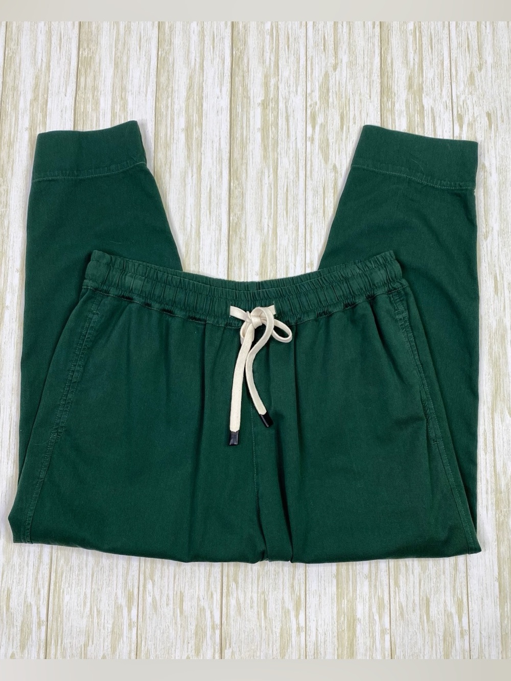 Bassike Jade Green Pull On Beach Pants